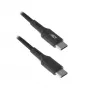 ACT USB 2.0 uzlādes/datu kabelis C vīr. – C vīr. 1 metrs, neilons