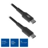 ACT USB 2.0 uzlādes/datu kabelis C vīr. – C vīr. 1 metrs, neilons