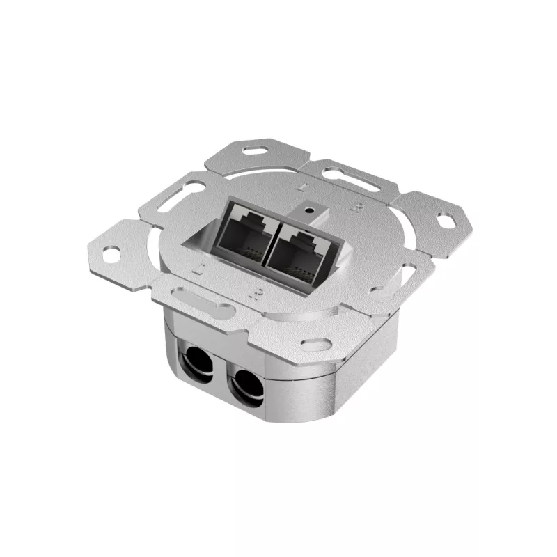 Hama 00200775 kontaktligzda 2 x RJ-45 balta