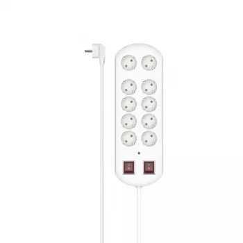Hama 00223163 power extension 2 m 10 AC outlet(s) Indoor balta