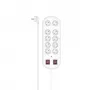 Hama 00223163 power extension 2 m 10 AC outlet(s) Indoor balta