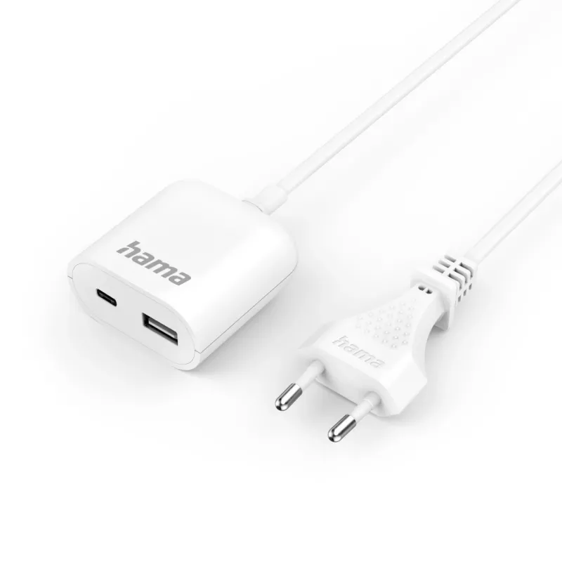 Hama 00223204 mobilās ierīces lādētājs Balts Maiņstrāva Iekštelpu