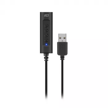 ACT AC9360 audio karte USB 3,5 mm austiņu savienojums 4 pogas