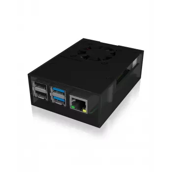 ICY BOX IB-RP108 korpuss antracīta, melns