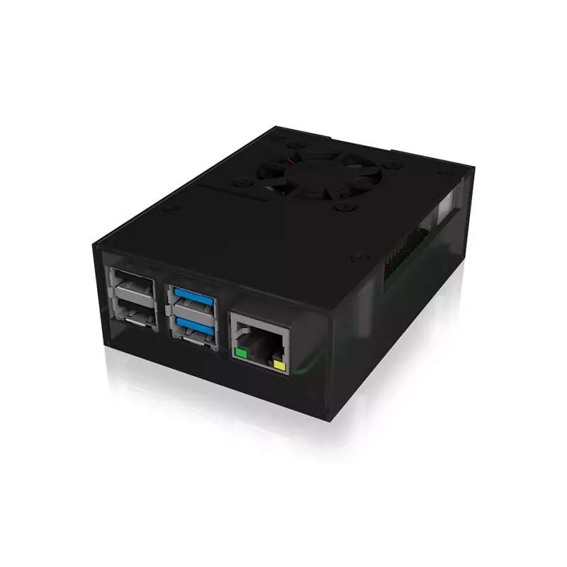 ICY BOX IB-RP108 korpuss antracīta, melns