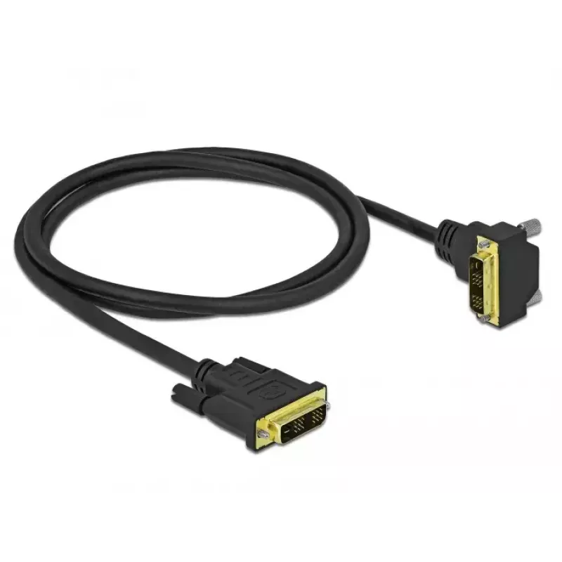 DVI kabelis DeLOCK 85901 1 m DVI-D Melns