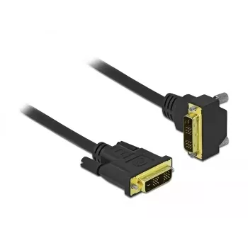 DVI kabelis DeLOCK 85901 1 m DVI-D Melns