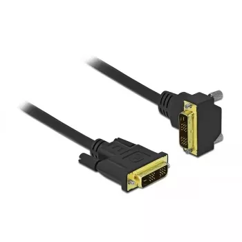DVI kabelis DeLOCK 85902 2 m DVI-D Melns