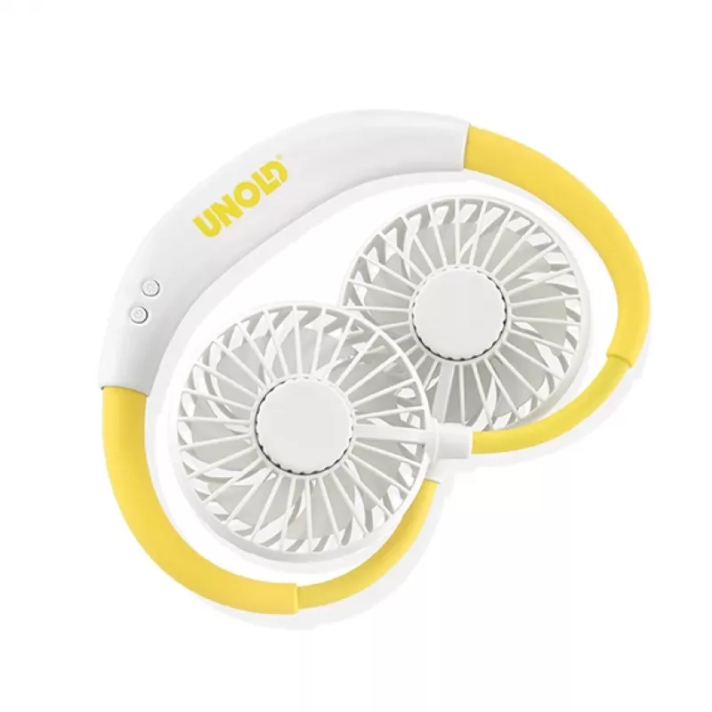 Unold kakla ventilators Breezy balta, balts, dzeltens, 2 ventilators(-i), 8 h, kakla ventilators, balts, 1 gab.