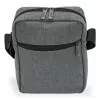 Messenger soma WEDO 59 350512 — Poliestera pelēka unisex plecu/rokas soma, rāvējslēdzēja aizdare