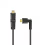 Hama HDMI kabelis 1.5 m, A tipa vīrišķais uz vīrišķais, 2.0b, 18 Gbit/s, melns