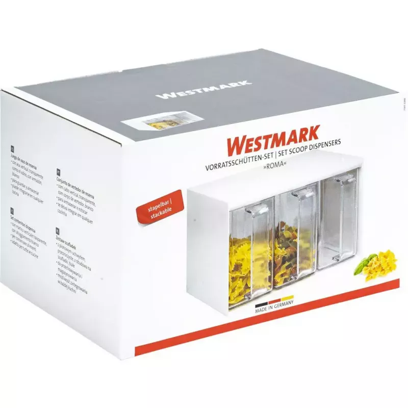 Dozators Westmark Roma Taisnstūra 3 L Caurspīdīgs balts