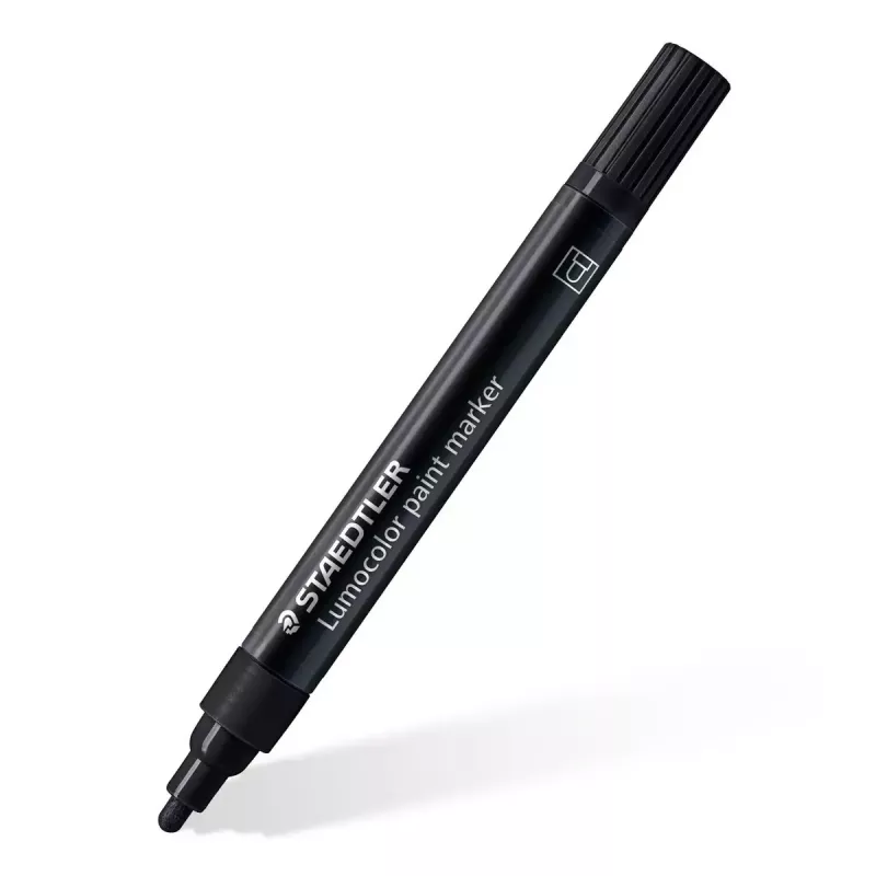 Staedtler Lumocolor marķieris, melns, 1 gab., rakstīšanas krāsa: melna