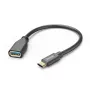 Hama 00125105 USB kabelis USB 3.2 Gen 1 (3.1 Gen 1) 0,15 m USB A USB C Melns