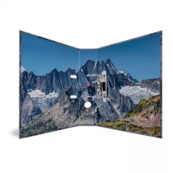 HERMA Akmens motīva gredzenu mape A4 Pelēka Q veida gredzeni Uzglabāšana 285x70x315mm