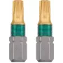 Skrūvgrieža uzgaļa komplekts KWB 124215 2 gab. Torx T15 25 mm sešstūra kāts