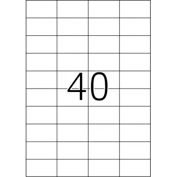 Pašlīmējošā printera uzlīme HERMA Labels Premium A4 52,5x29,7 mm