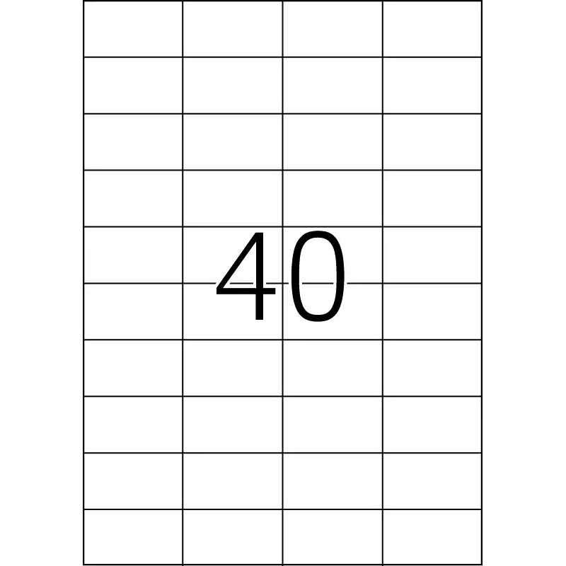 Pašlīmējošā printera uzlīme HERMA Labels Premium A4 52,5x29,7 mm
