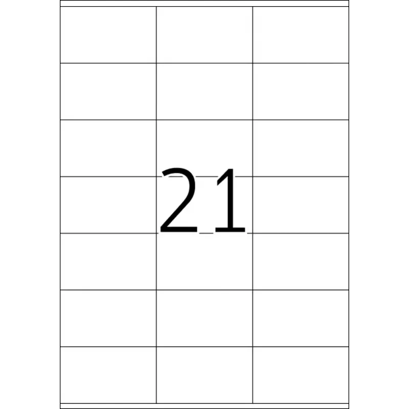 Etiketes HERMA Premium A4 70x42 mm balts papīrs matēts 2100 gab.