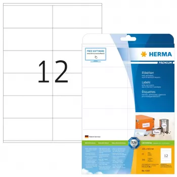 Pašlīmējošā printera uzlīme HERMA Premium A4 105x48 mm 300 gab.