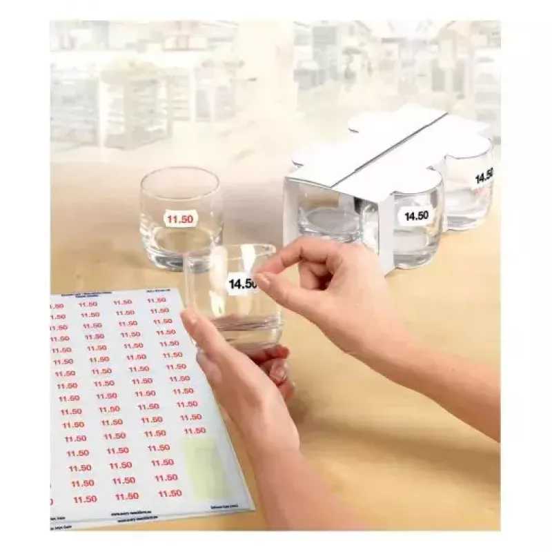 Pašlīmējošā etiķete AVERY L3410REV-25 Noņemama Balta 2550 gab.