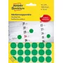 Krāsu kodu apļi, Avery, zaļi