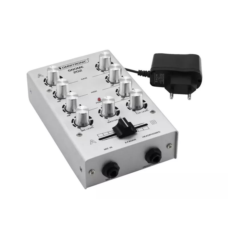 Audio Mikseris Omnitronic 10006881 2 Kanāli 20 - 20000 Hz Sudraba