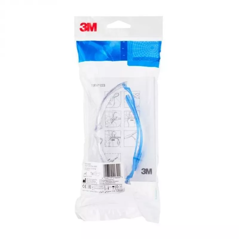 3M DE272944732 aizsargbrilles Drošības brilles Polikarbonāts (PC) Zila