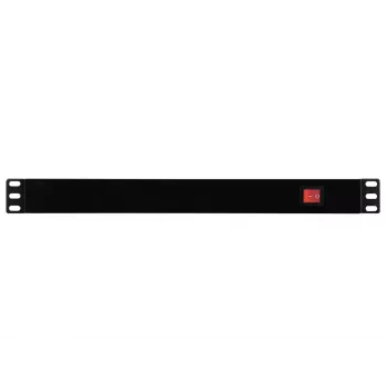 Strāvas sadales bloks Eurolite 30240215 8 maiņstrāvas rozetes 1U Melns