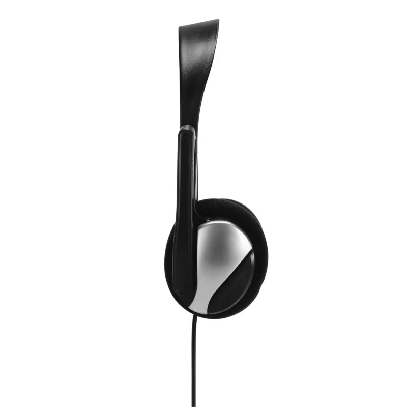 Hama Essential HS 200 austiņas ar vadu galvas lente Zvani/Mūzika Melns, Sudrabs