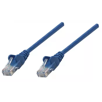 Intellinet tīkla savienojuma kabelis, Cat6A, 0,25 m, zils, varš, S/FTP, LSOH / LSZH, PVC, RJ45, zeltīti kontakti, bez aizķeršanās, ar uzmavu, mūža garantija