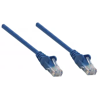 Intellinet tīkla savienojuma kabelis, Cat6A, 0,25 m, zils, varš, S/FTP, LSOH / LSZH, PVC, RJ45, zeltīti kontakti, bez aizķeršanās, ar uzmavu, mūža garantija