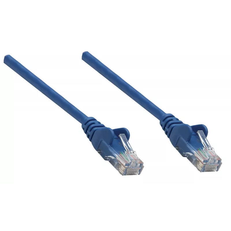 Intellinet tīkla savienojuma kabelis, Cat6A, 0,25 m, zils, varš, S/FTP, LSOH / LSZH, PVC, RJ45, zeltīti kontakti, bez aizķeršanās, ar uzmavu, mūža garantija