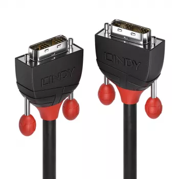 Lindy 2m DVI-D Single Link kabelis, Melns Line, 2 m, DVI-D, DVI-D, vīrišķais, vīrišķais, melns