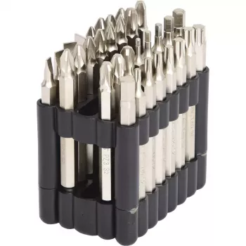 Skrūvgrieža uzgaļu komplekts KS Tools 911.7550 — 32 gab., niķelēti, 75 mm, 1/4 collas (25,4/4 mm) sešstūra kāts