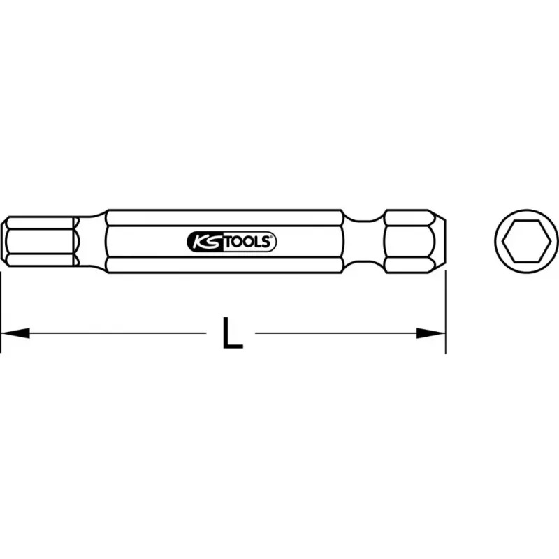 Skrūvgrieža uzgalis KS Tools 911.7560 Sešstūra 3 mm Garums 75 mm
