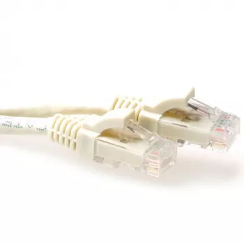 ACT Ivory 15 m U/UTP CAT6 komutācijas kabelis ar aizsargātiem savienotājiem un RJ45 savienotājiem
