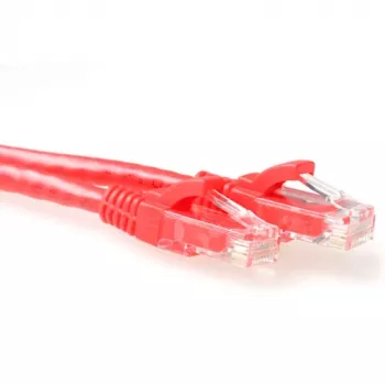 ACT sarkans 7 metru U/UTP CAT6 ielāpu vads ar aizsardzību pret aizķeršanos un RJ45 savienotājiem