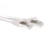 ACT baltais 0,5 m SFTP CAT6A komutācijas kabelis ar aizsargātiem RJ45 savienotājiem