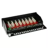 Virsmas montāžas ekranēta 8 portu CAT6A kārba ACT FA7001, melna, 173×109×44 mm, 110/Krone spaidīšanas savienojums