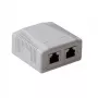 Virsmas montāžas ekranētā kontaktligzdu kārba ACT FA7004, 2 portu CAT6A