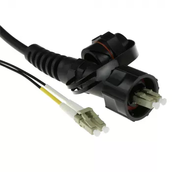 ACT RL7120 InfiniBand/šķiedras optikas kabelis 20 m 2x LC 2x LC ODVA Melns