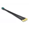 DeLOCK 90142 koaksiālais kabelis 0,2 m Mini FAKRA Z 4 x SMA melns