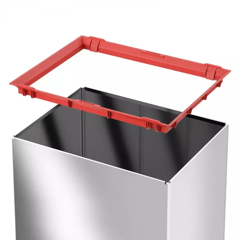 Taisnstūra svārsta vāks atkritumu tvertne Hailo Big-Box Swing L