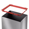 Hailo Big-Box Swing L taisnstūra tērauda atkritumu tvertne, sudrabota