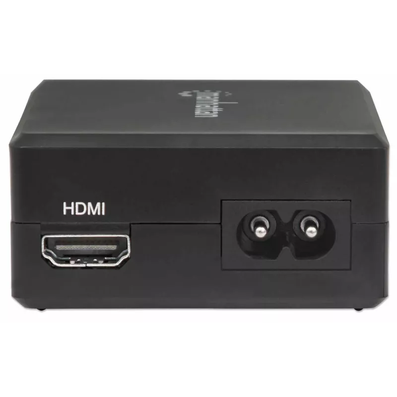 Manhattan Smart Video Multiport dokstacija, pieslēgvietas (x5): HDMI pieslēgvieta, USB-A (x2), USB-C (x2), ar strāvas padevi uz USB-C pieslēgvietu, iebūvēts barošanas avots, ultra kompakta, noņemams strāvas kabelis, melna, trīs gadu garantija, mazumtirdzniecības kaste