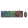 Trust GXT 838 Azor tastatūra ar peli Spēļu USB Vācu Melna