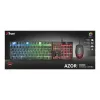 Trust GXT 838 Azor tastatūra ar peli Spēļu USB Vācu Melna