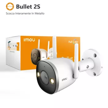 Imou Bullet 2S, IP drošības kamera, iekštelpām, vadu un bezvadu, ārēja, CE, FCC, pie griestiem/sienas