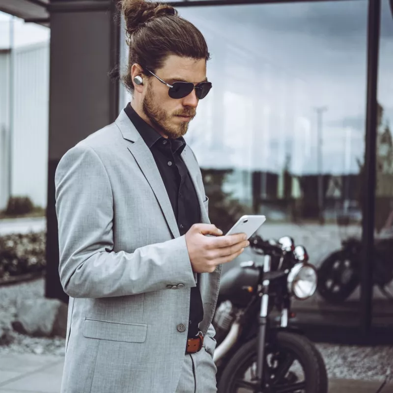 Hama Spirit Pure austiņas bezvadu Ievietojamas Zvani/Mūzika Bluetooth Balts